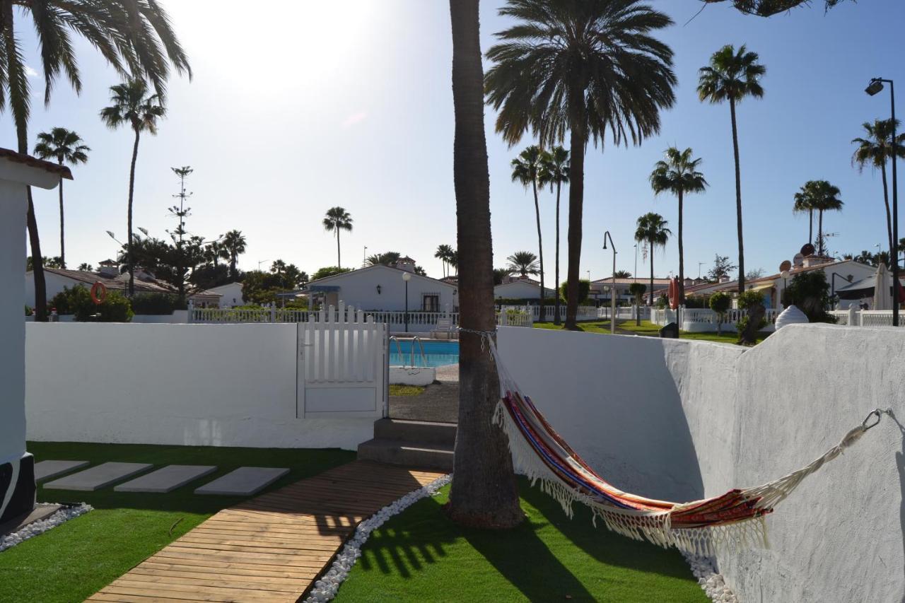 White Exclusive Bungalow. 2 Rooms, Garden & Pool. Maspalomas  Exterior photo