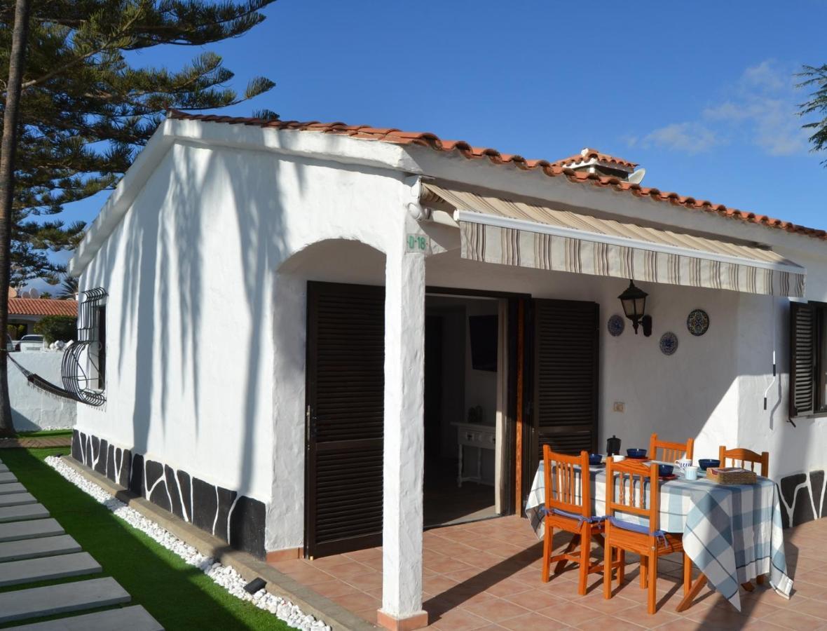 White Exclusive Bungalow. 2 Rooms, Garden & Pool. Maspalomas  Exterior photo